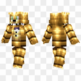 Spring Bonnie Minecraft Skin Download, HD Png Download - minecraft gold png