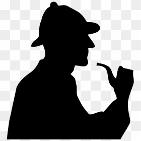 Sherlock Holmes Silhouette Transparent Png - Silhouette Clipart Sherlock Holmes Png, Png Download - sherlock holmes png