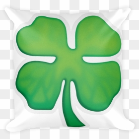 Emoji Clipart Leaf - Shamrock, HD Png Download - leaf emoji png