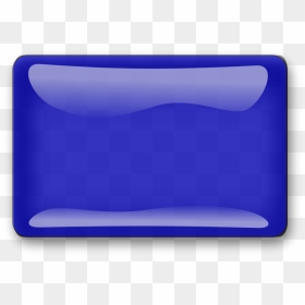 Blue 3 Button Svg Clip Arts - Blue Rectangle Shape, HD Png Download - blue button png