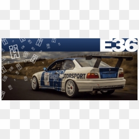 Bmw E36 Racing Race Car Becauseracecar Track Parts - Bmw E36 Race Wing, HD Png Download - racecar png