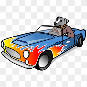 Vector Graphics,free Pictures, Free Photos, Free Images, - Clip Art Sports Car, HD Png Download - car flames png