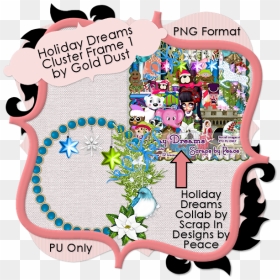 Holiday Dreams Ftu Cluster Frame Frenzy - Holiday Picture Frame Png Format, Transparent Png - holiday frame png