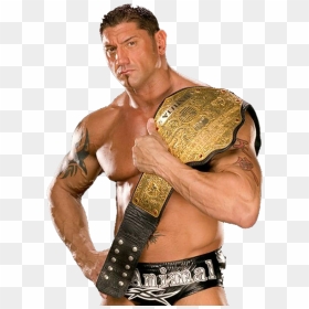 #batista #wwe #wweedit #theanimal - Batista Wwe World Heavyweight Championship, HD Png Download - batista png