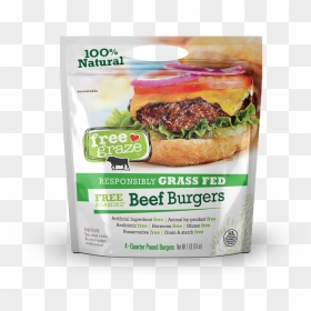 Beef-fg - Free Graze Burgers, HD Png Download - burgers png