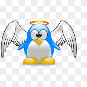 Transparent Tux Png - Cartoon Angel Wings Png, Png Download - tux png