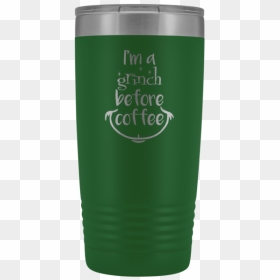 I"m A Grinch Before Coffee - Pint Glass, HD Png Download - grinch face png