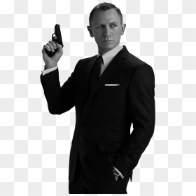 James Bond Png Free Image - Not Time To Die Black And White, Transparent Png - james bond png