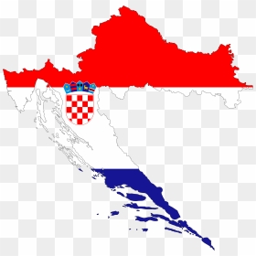Croatia Map Flag With Stroke Clip Arts - Ethnic Map Of Croatia, HD Png Download - stroke png