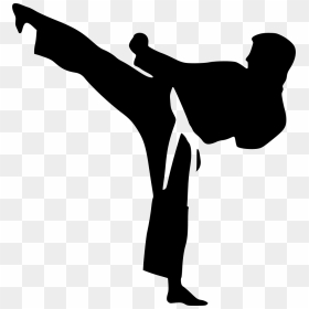 Karate Highkick - Kickboxing Clip Art, HD Png Download - karate png