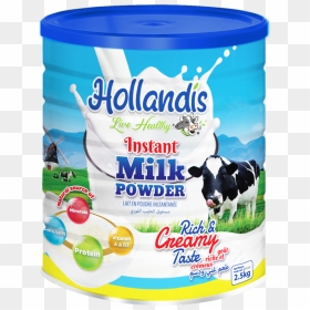 Hollandis Instant Milk Powder Tin Can 25kg - Milk Powder Tin, HD Png Download - tin can png