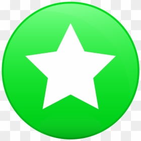Circle With Star Green, HD Png Download - green star png