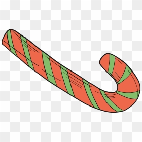 Candy Cane Clipart - Illustration, HD Png Download - candycane png