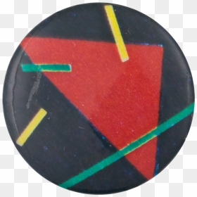 Abstract Red Triangle Art Button Museum - Circle, HD Png Download - red abstract png