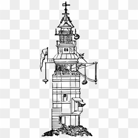 Old Lighthouse 2 Clip Arts - Line Drawing Architecture Light House, HD Png Download - light house png