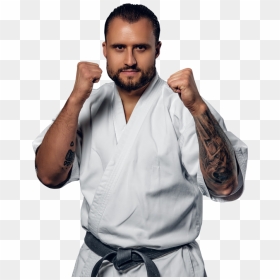 Adult Man In Karate Stance - Karate Man Png, Transparent Png - karate png