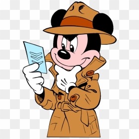 Mickey Mouse Detective Clipart Mickey Mouse Detective - Mickey Mouse Detective Clipart, HD Png Download - sherlock holmes png