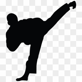 Karate Clipart - Clipart Suggest - Taekwondo Silhouette, HD Png Download - karate png