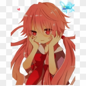 Anime Yuno Gasai Art, HD Png Download - cute anime png
