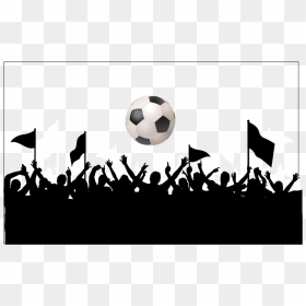 Football Culture Vector Fan Figures Association Clipart - Football Fans Vector, HD Png Download - football vector png