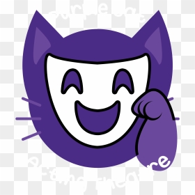 Purple Cat Acting Theatre - Cartoon, HD Png Download - acting png