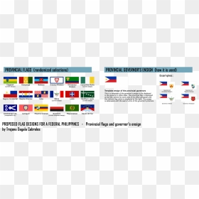 Provincial Flag Designs For A Federal Philippines By - State Flags Of The Philippines, HD Png Download - philippine flag png