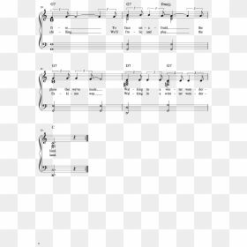 Winter Wonderland Full Manuscript Color Chords Page - Sheet Music, HD Png Download - winter wonderland png