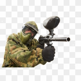 12590114 Aiming Paintball Player Stock Photo Paintball - Paintball Player, HD Png Download - paintball png