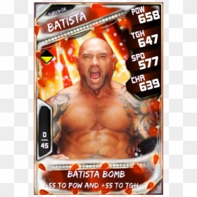 Batista - Survivor - Wwe Batista Wrestlemania 35 Supercard, HD Png Download - batista png