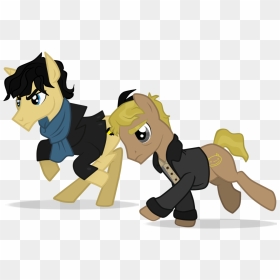 Drawing Scarf Sherlock - John And Sherlock My Little Pony, HD Png Download - sherlock holmes png