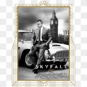 Skyfallposterframed - Poster Film James Bond Skyfall, HD Png Download - james bond png