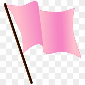Pink Flag Clip Art, HD Png Download - waving png