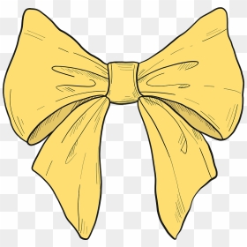 Yellow Bow Clipart, HD Png Download - bow clipart png