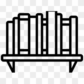 Bookshelf Clipart Book Cupboard - Books On Bookshelf Clipart, HD Png Download - book shelf png