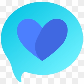 Bubble - Heart, HD Png Download - blue hearts png
