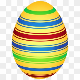 Yellow Easter Egg Png Clipart - Transparent Background Easter Egg Png, Png Download - easter clipart png