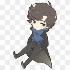 Sherlock Chibi, HD Png Download - sherlock holmes png