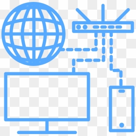 Icon Showing Multiple Devices All Connected Together - Network Setup Icon Png, Transparent Png - networking icon png