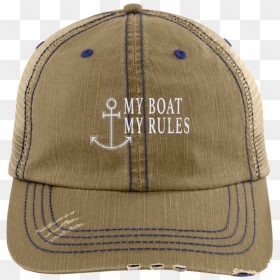 My Boat My Rules Boat Captain Hat Funny Boat Hat Lake - Hat, HD Png Download - funny hat png