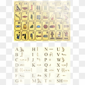 Picture - Consonants Of Egyptian Hieroglyphics, HD Png Download - hieroglyphics png