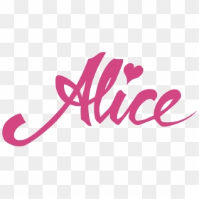 Nome Alice Png, Transparent Png - alice png