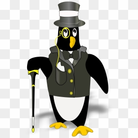 Transparent Penguin Png - Penguin Wearing A Tuxedo, Png Download - tux png