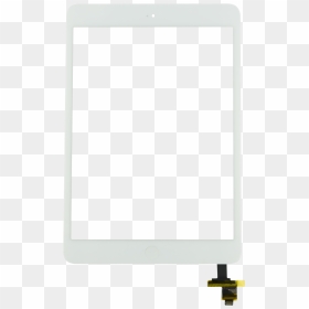 Ipad Mini White Touch Screen With Home Button Assembly - Ipad Mini 3 Digitizer White, HD Png Download - white ipad png