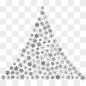White Christmas Tree .png, Transparent Png - christmas snowflakes png