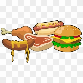Hamburger Clipart School Food - Fast Food, HD Png Download - meal png
