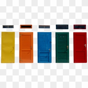Multicolored Closed Door - Closed Door Png, Transparent Png - closed png