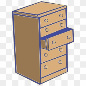 Chest Of Drawers Clipart, HD Png Download - dresser png