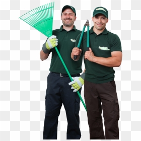 Two Gardeners Holding Gardening Equipment - Gardeners Png, Transparent Png - gardening png