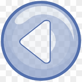 Computer, Left, Blue, Arrow, Button, Round, Buttons - Clip Art, HD Png Download - blue button png