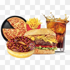 Cheeseburger Veggie Burger Junk Food Slider - Junk Food Transparent, HD Png Download - meal png
